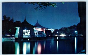 TAICHUNG, TAIWAN ~ Beautiful View of CENTRAL PARK at Night  Postcard