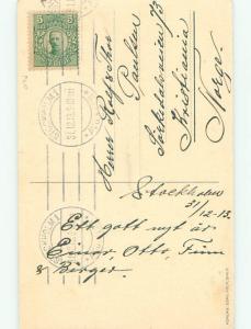 Divided-Back NEW YEAR SCENE Great Postcard W7616