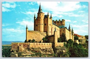 Postcard Pan Am Spain Alcazar Castle in Historic Segovia Vintage, Europe