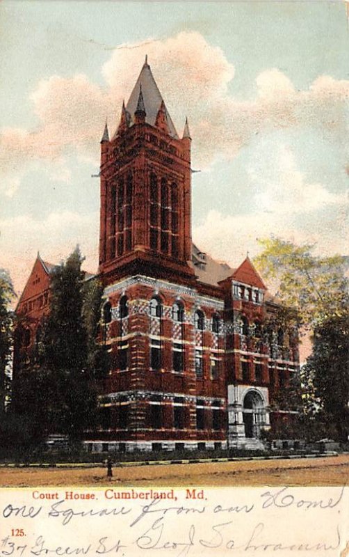 Court House Cumberland, Maryland MD s 