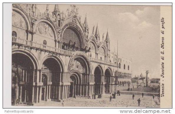 Facciata di S. Marco di Profilo, Venezia, Veneto Italy 1900-10s