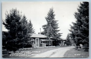 Crystal Waters Lodge Johnson Lake Grand Rapids Minnesota MN RPPC Photo Postcard