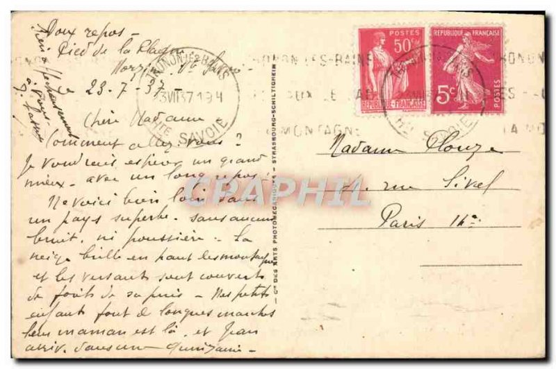 Postcard Old Approx Morzine Vallee de St Jean d & # 39Aulph