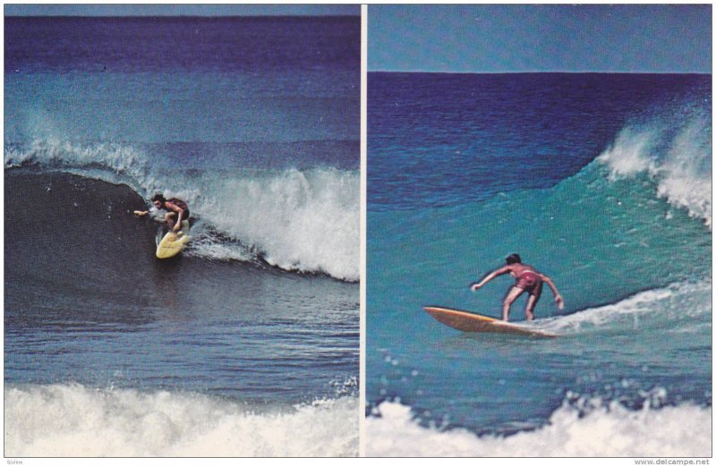 2- Views, Surfing, Rincon, Puerto Rico, 1940-1960s