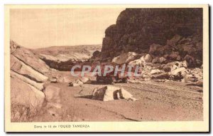 Old Postcard Tunisia In the bed of the wadi Tamerza