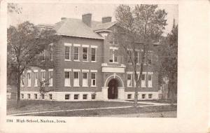 Nashua Iowa High School Antique Postcard J39524