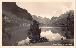 Olden Stryn Norway panoramic birds eye view of area real photo pc Z18722