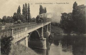 CPA CHATOU-Perspective du Pont (260188)