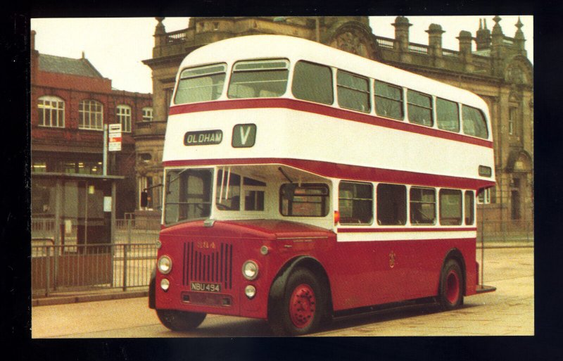 tm5535 - Oldham Corporation Bus no 394 - postcard