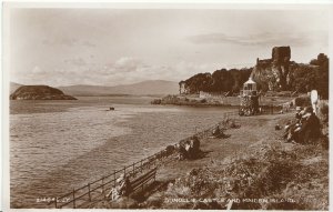 Scotland Postcard - Dunollie Castle and Maiden Island - Real Photograph  ZZ1060