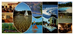 Pinelands Resort, Muskoka, Port Carling, Ontario, Vintage Advertising Postcard