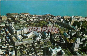 Modern Postcard Aerial view of the city of Quebec Canada