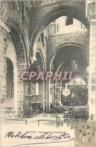 Old Postcard Le Puy Interior of the Cathedral