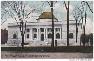 New York Watertown Governor Flower Memorial Library 1908
