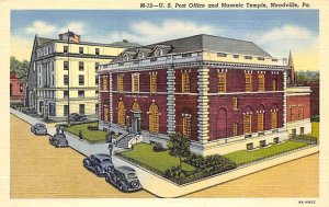 US Post Office Masonic Temple - Meadville, Pennsylvania PA  