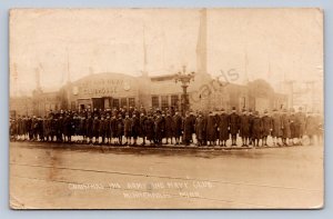 J90/ Minneapolis Minnesota RPPC Postcard c10 Christmas Army Navy Club 369