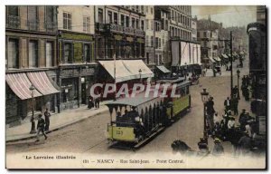 Nancy - Rue Saint Jean - Point Central - Old Postcard