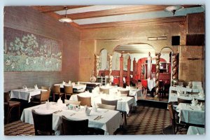 1968 New York City New York Postcard Pak-India Curry House Restaurant Interior