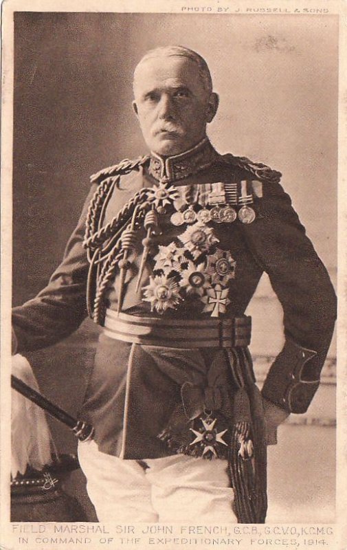 Postcard Military Field Marshall Sir John French Command Expeditionary Forces