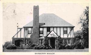 Barberry Manor Tourist Hotel Niagara Falls Ontario Canada 1950s postcard