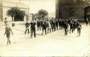 china, HONG KONG, Stokers Mouth Organ Submarine Band H.M.S. Kent (1932) RPPC