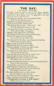 The Day poem by Henry Chappell railway porter at Bath