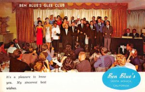 Santa Monica California Ben Blue's Glee Club Vintage Postcard AA57075