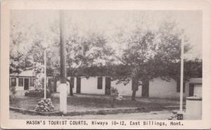 Mason's Tourist Courts East Billings MT Montana Mont Unused Vintage Postcard D38