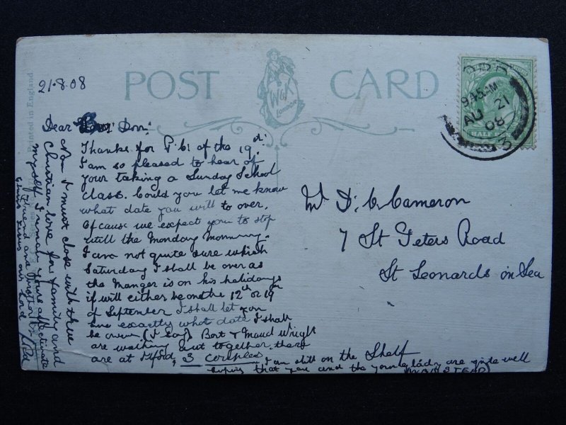 London EPPING FOREST Fairmead showing Horse & Carriage c1908 Postcard by W&K