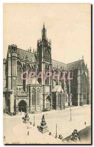 Old postcard Metz Cathedral