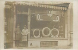 Good Year tires shop store front vintage real photo postcard to identify 
