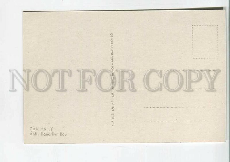 196685 Vietnam Hai Phong bridge old postcard