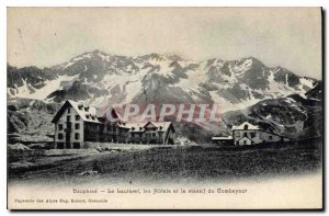 Old Postcard The Dauphine The Lautaret Hotels and massive Combeynot