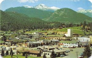 Estes Park Colorado 1950s Postcard Aerial View Vista Of Long's Peak