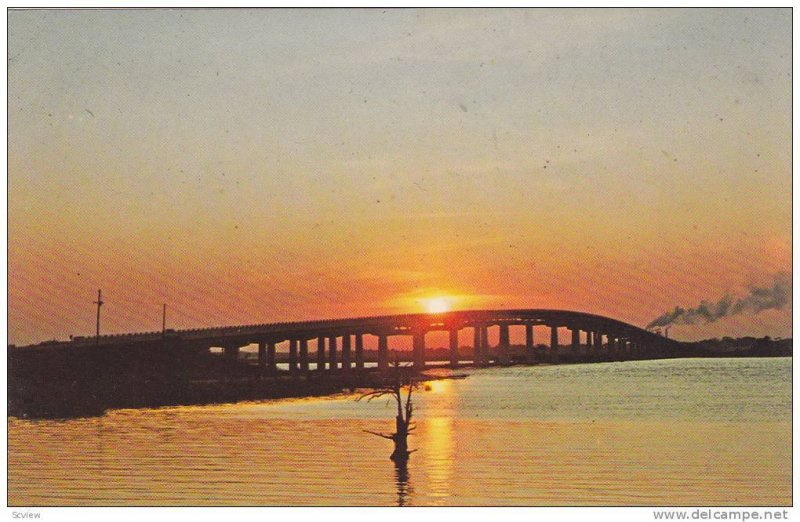 Sunset View, New Winyah Bay Bridges, Waccamaw, Pee Dee, Black Rivers, Georget...