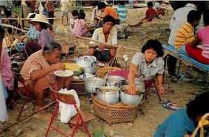 Thailand, Women Vendor Selling Thai Food, Phornthip Phatana LTD No. A-827