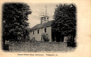 Philadelphia, Pennsylvania - The Concord School House in Germantown - in 1908