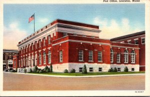 Maine Lewiston Post Office Curteich