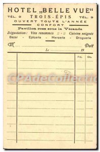 Old Postcard Trois Epis View Plain