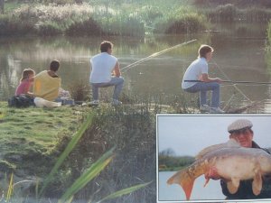 Trevella Caravan & Camping Park Crantock Vtg Postcard Carp Caught at Lake 1989