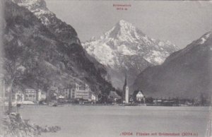 Switzerland Fluelen mit Bristnstock 1911