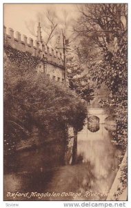 Oxford, Magdalen College, River View, England, United Kingdom, 00-10s