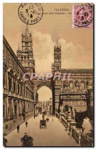 Postcard Old Palermo Lato anistro della Cattedrale V