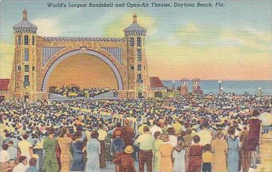 Florida Daytona Beach Worlds Largest Bandshell And open Air Theater