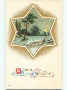 Divided-Back CHRISTMAS SCENE Great Postcard W9967