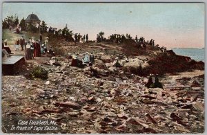 Cape Elizabeth ME Cape Casino View Hugh C. Leighton Postcard H83