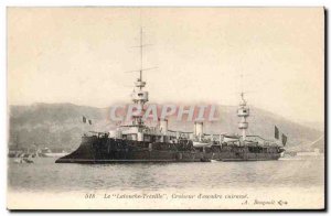 Old Postcard Boat Latouche Treville Cruiser The d & # 39escadre Breastplate