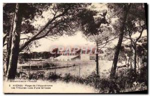 Old Postcard Horse Riding Equestrian Hyeres range of & # 39hippodrome views g...