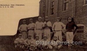 Shrewsbury, PA USA S.Y.C.L 1910 Club Champions Baseball Real Photo Unused 