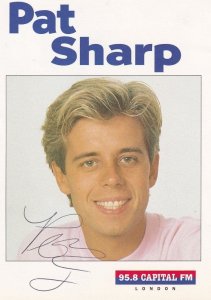 Pat Sharp Capital Radio DJ Vintage Hand Signed Cast Card Photo